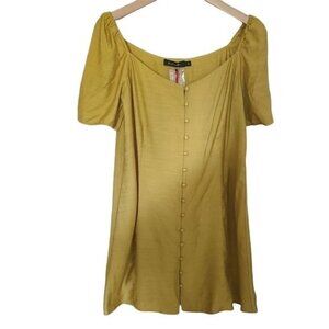 Baloot Mustard Yellow Dress Size Small New With Tags
